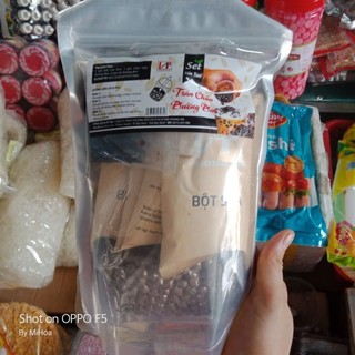 Set trà sữa trân châu đường đen 550g