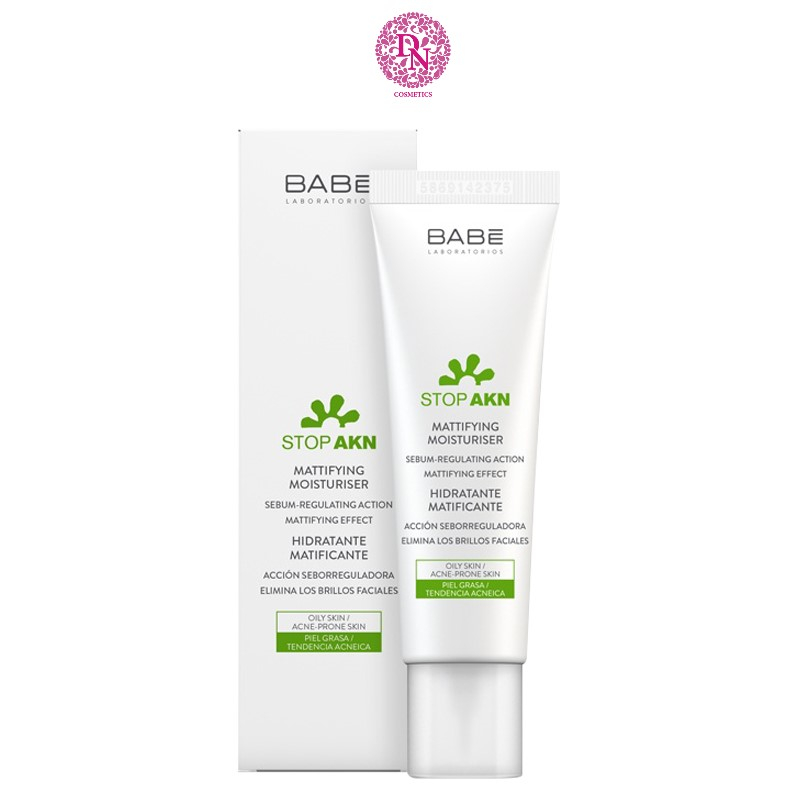 Kem dưỡng ẩm kiềm dầu Laboratorios BABE Stop AKN Mattifying Moisturiser 50ml