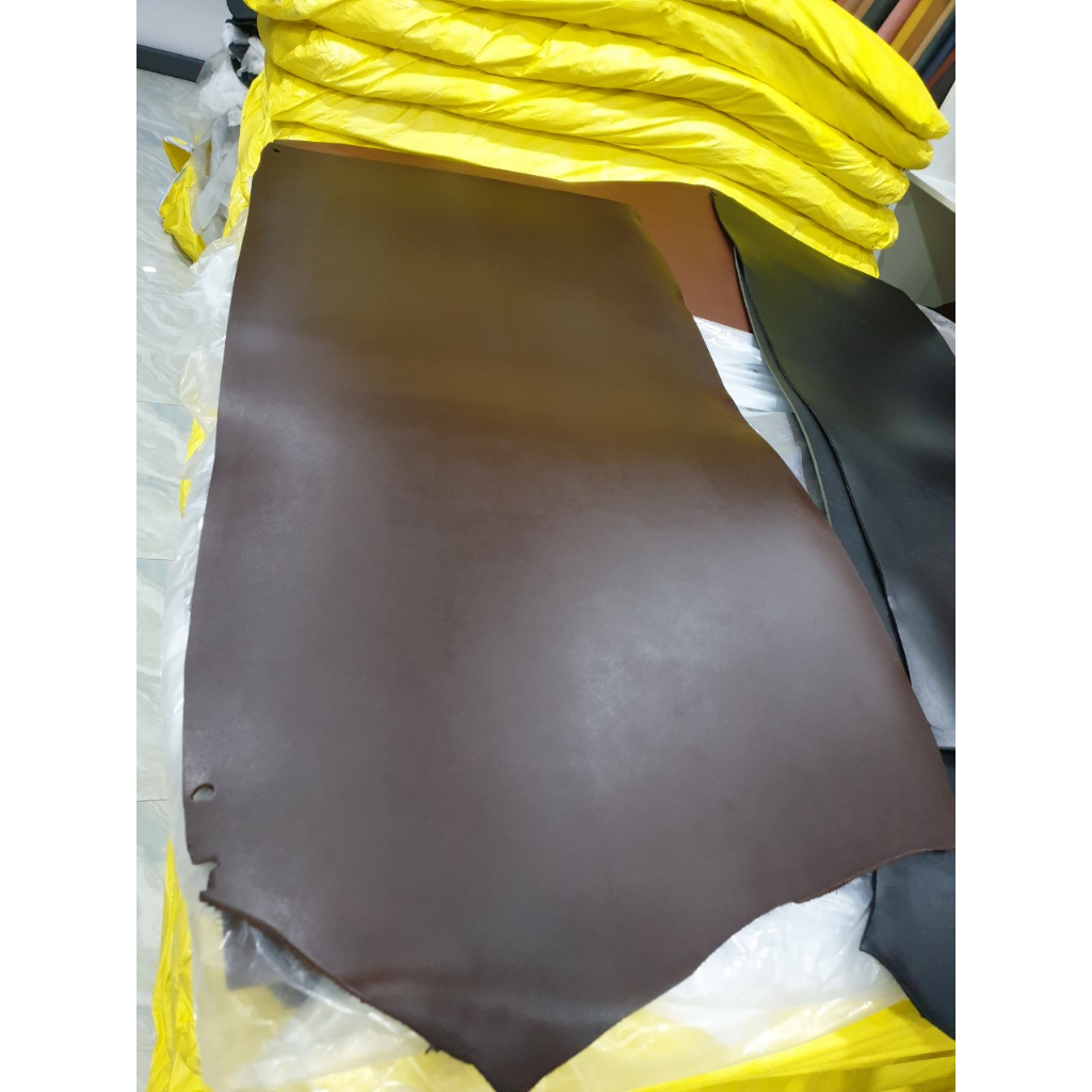 Da trâu thắt lưng, vân trâu tự nhiên 3.6-4.0mm, Da thuộc san nguyên