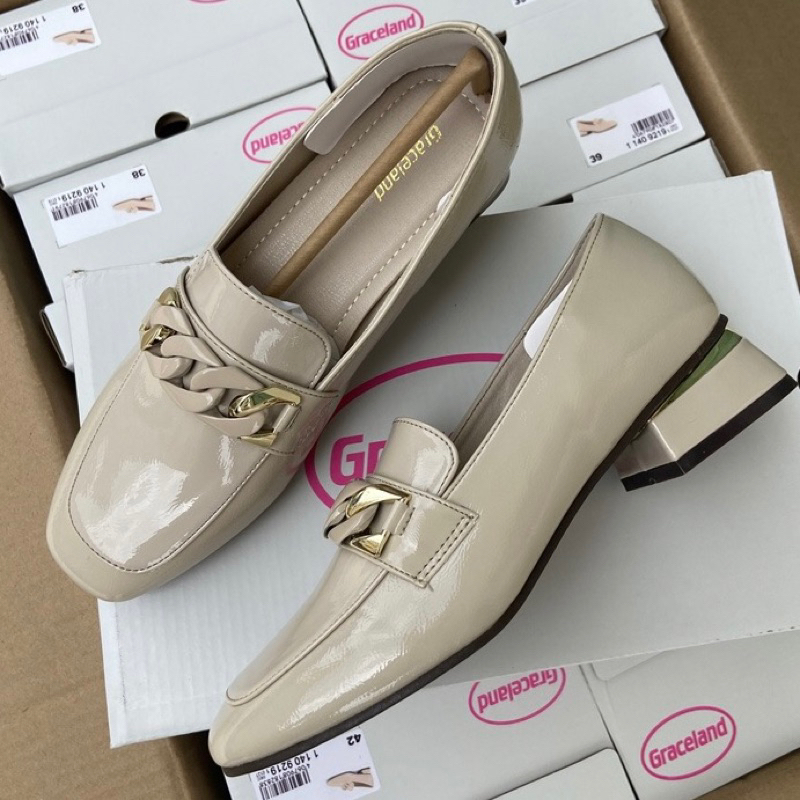 ORDER ❤️ Giày Moca xuất Âu gót vuông