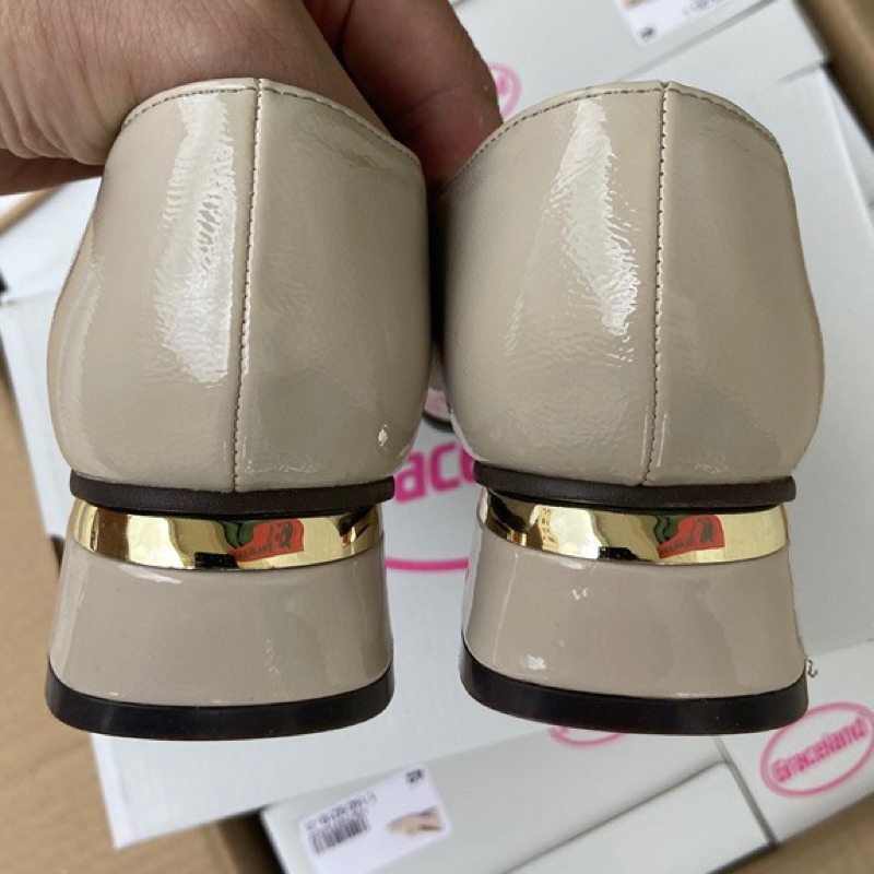 ORDER ❤️ Giày Moca xuất Âu gót vuông