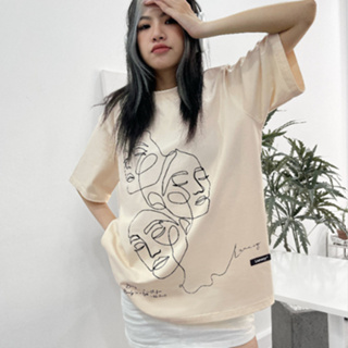 Áo thun Face Line Tee ,áo phông UNISEX nam nữ tay lỡ Oversize Local Brand