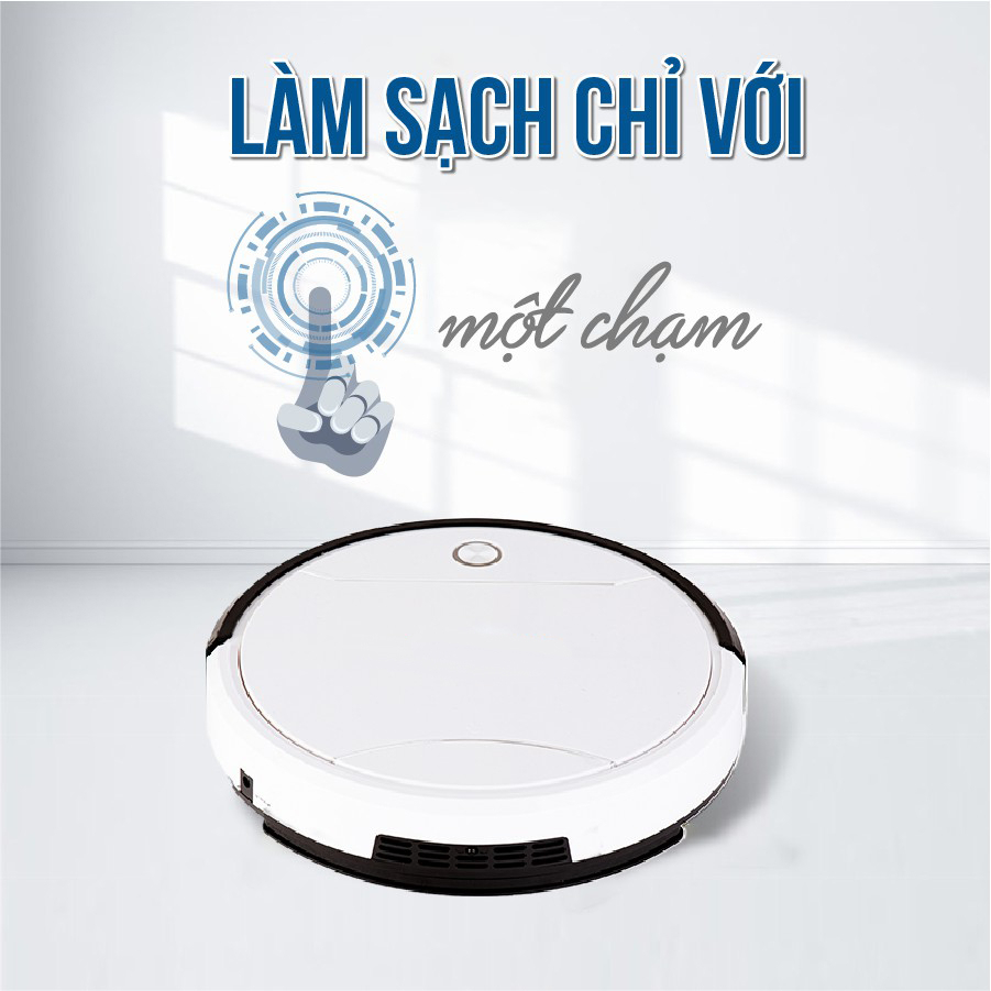 Robot Lau Sàn Hút Bụi Tự Làm Sạch Thông Minh HyperRock Bot D502 Pro - BH 12 Tháng