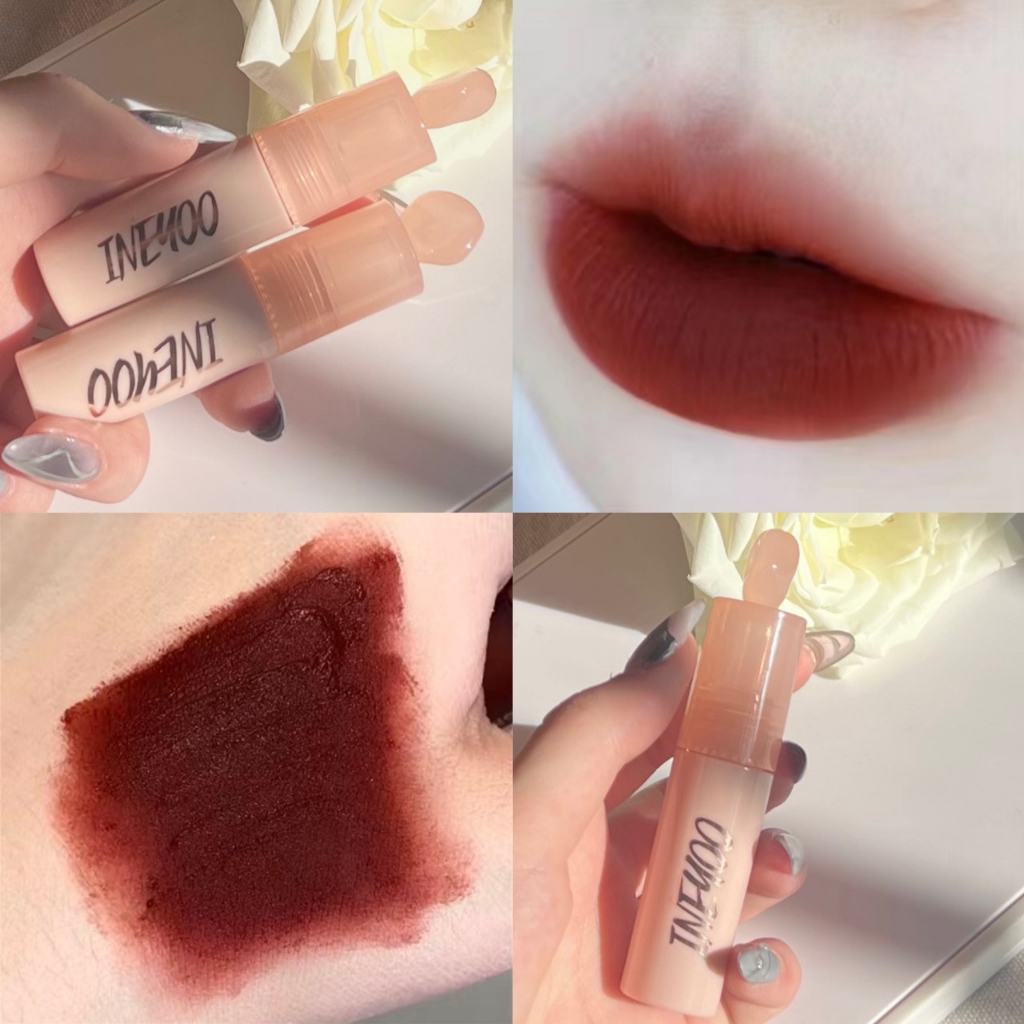 Son Kem INEYOO Cream Lipgloss vỏ hồng mềm mịn môi như nhung