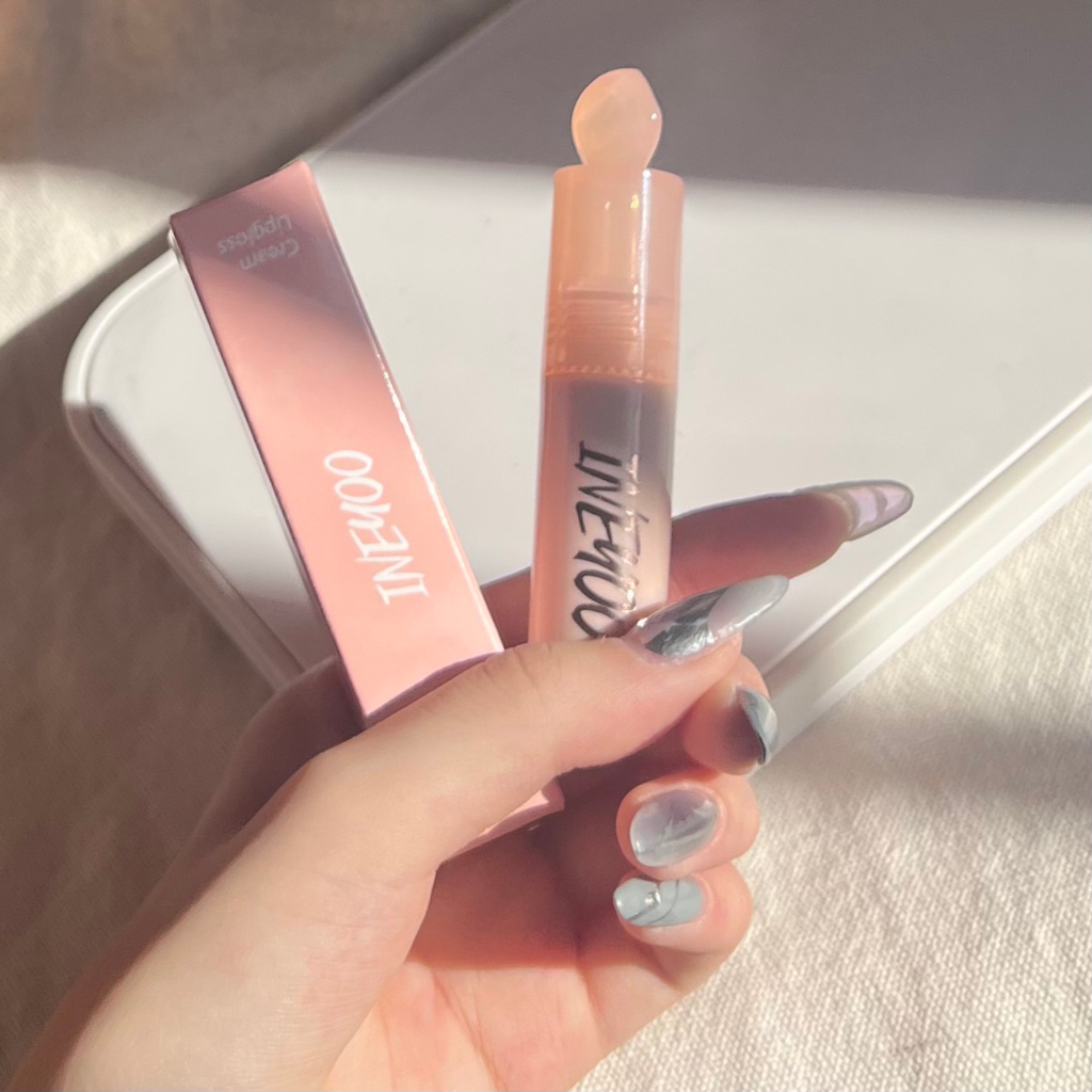 Son Kem INEYOO Cream Lipgloss vỏ hồng mềm mịn môi như nhung