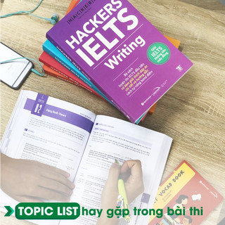 Sách - Combo Trọn Bộ 4 Cuốn Hackers IELTS (Listening + Reading + Speaking + Writing)