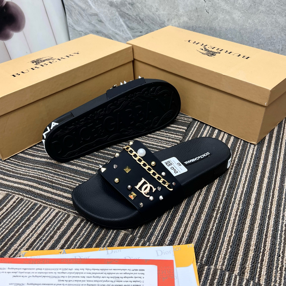 Dép Nam Đính Đinh DG Đế Cao Su - Dép DG Đính Đinh Cho Nam