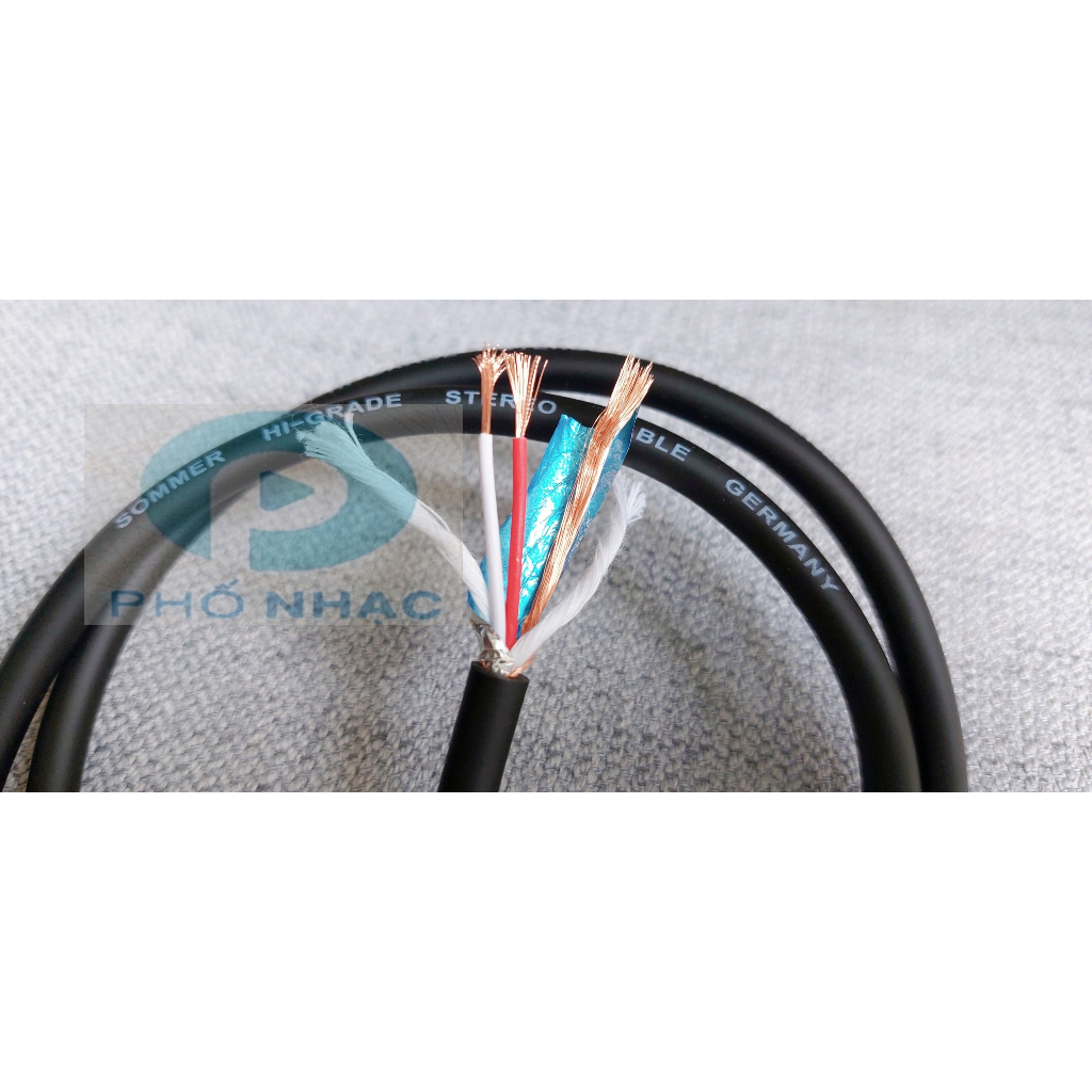 Cặp Dây Jack RCA 4 Đầu AV Hoa Sen loại tốt, dài 0,3m-0,5m-0.8m-1.5m-2m-3m-5m - Dây tín hiệu AV Sommer - Phố Nhạc