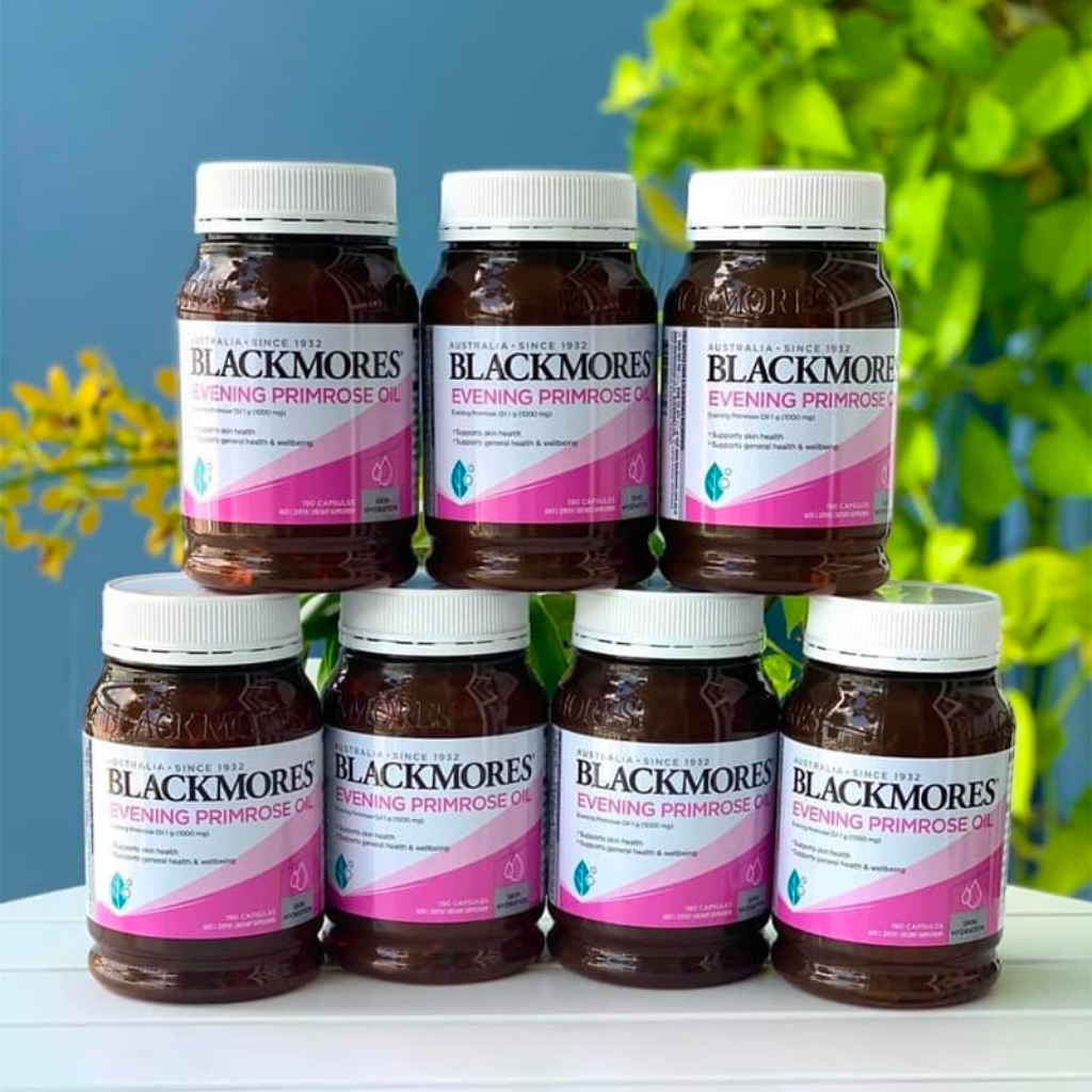 Tinh dầu hoa anh thảo Blackmore Evening Primrose Oil 1000 giúp đẹp da, cân bằng nội tiết tố - Lọ 190 viên