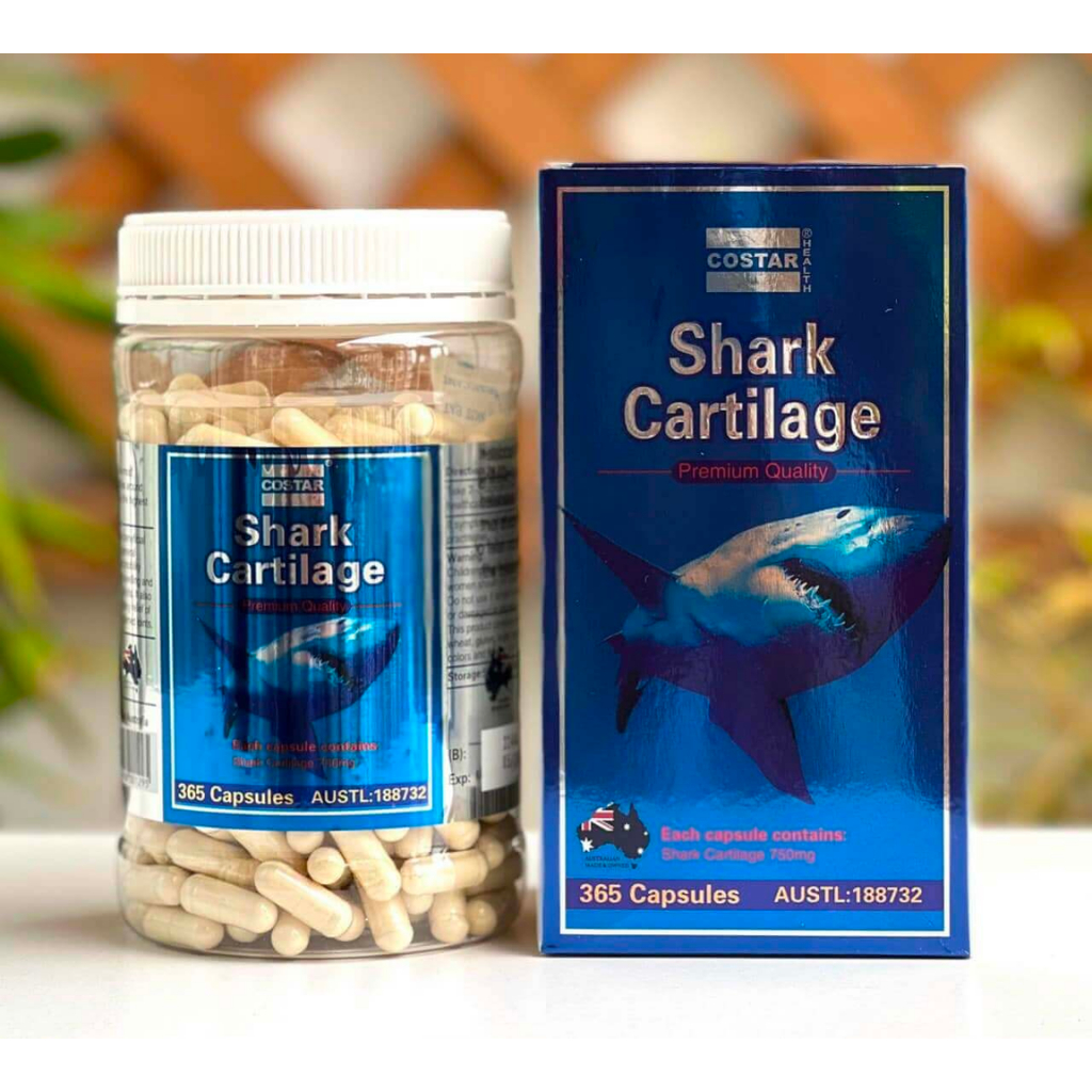Viên Uống Sụn vi cá mập Costar Blue Shark Cartilage 750mg - Giúp Xương Khớp chắc khoẻ - 365 viên
