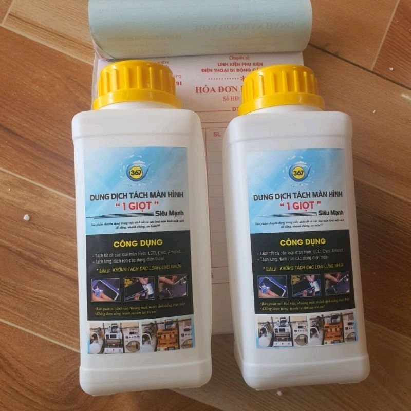 Nước tách màn hình điện thoại 1 giọt cực mạnh trọng lượng 500g