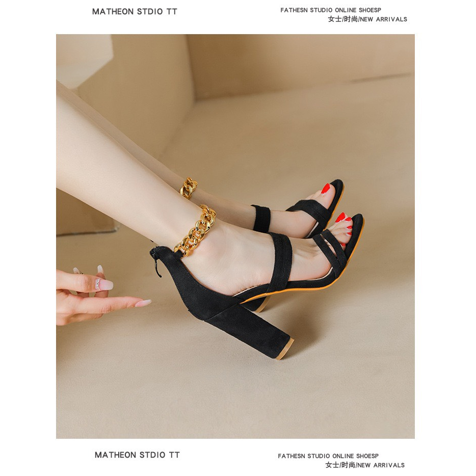 1122-1 SANDAL AIKO ĐẾ VUÔNG QUAI XÍCH