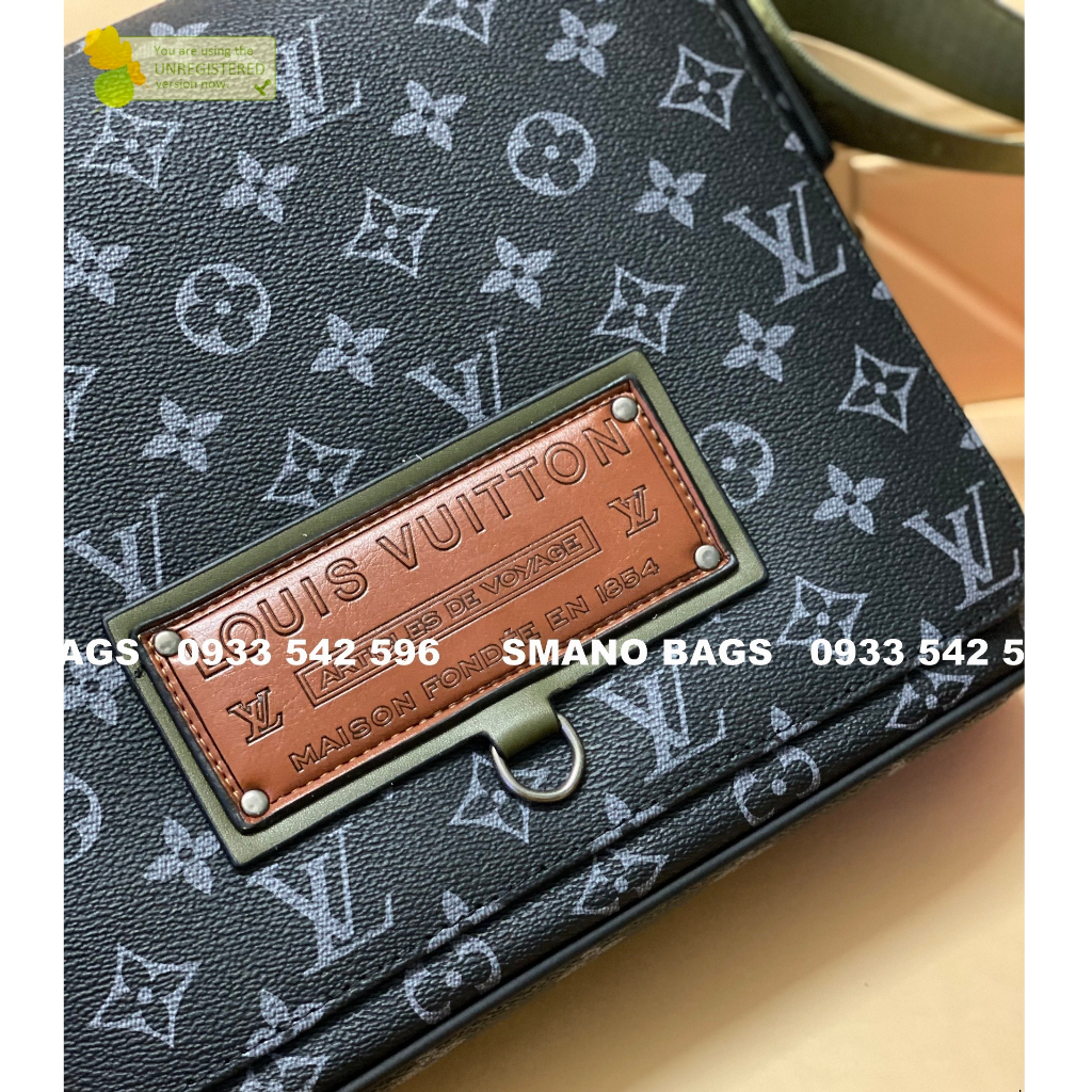 Tui deo cheo nam nu unisex size 26 L.V fullbox nam cham Smano bags hoa toc