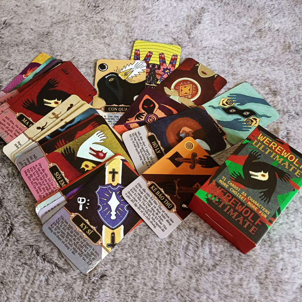 Bộ Bài Ma Sói Ultimate Việt Hóa 70 lá- Boargame Ma Sói Tối Thượng đầy đủ chức năng