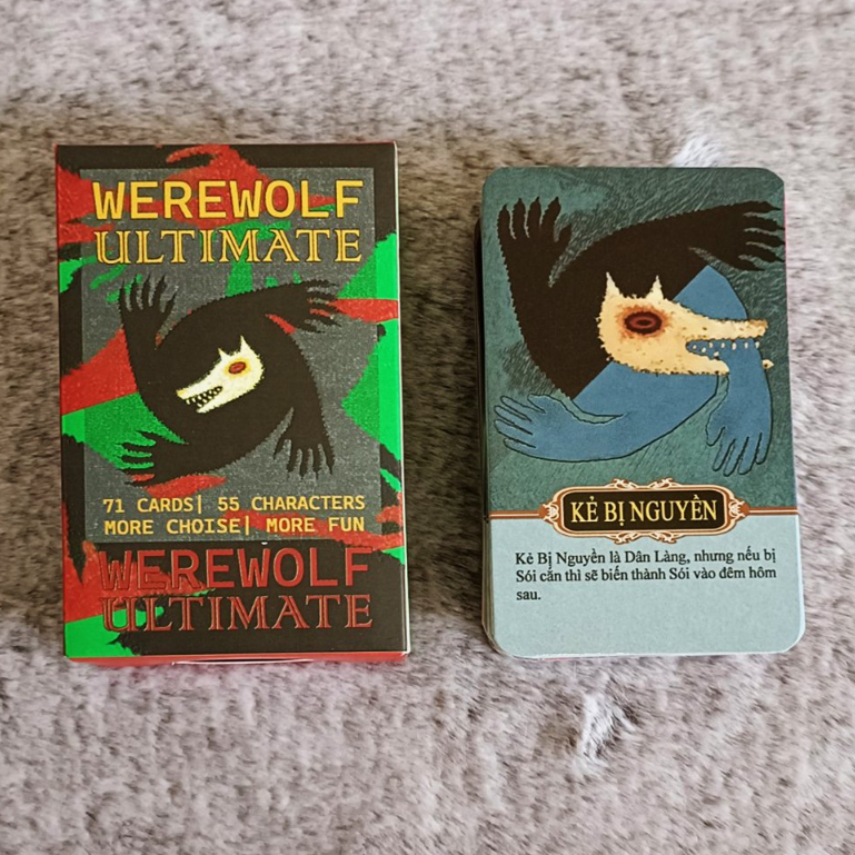 Bộ Bài Ma Sói Ultimate Việt Hóa 70 lá- Boargame Ma Sói Tối Thượng đầy đủ chức năng