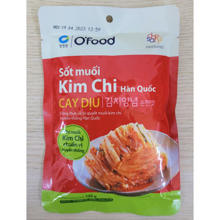 O’FOOD (gói XANH LÁ 180g / cay dịu) SỐT MUỐI KIM CHI HÀN QUỐC DAESANG Kim Chi Pickle Sauce