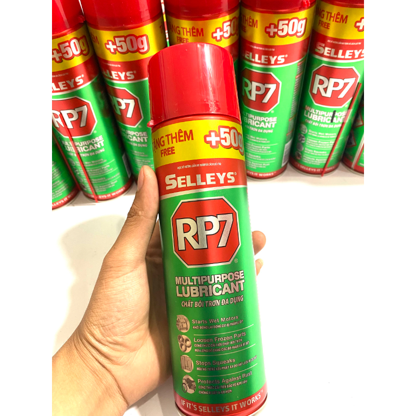 Chai xịt chống rỉ sét RP7 Selleys 175gr/350gr bôi trơn, chống ăn mòn kim loại - Hàng chính hãng