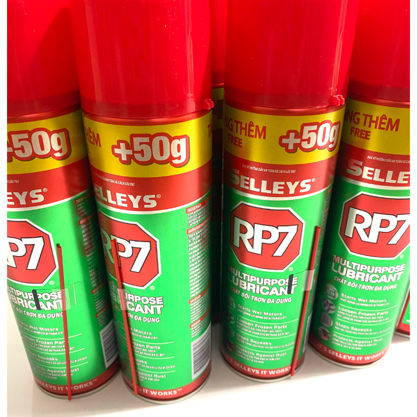 Chai xịt chống rỉ sét RP7 Selleys 175gr/350gr bôi trơn, chống ăn mòn kim loại - Hàng chính hãng