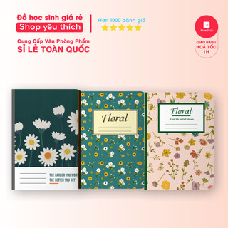 Vở học sinh kẻ ngang Quang Huy hoa nghệ thuật 72 TRANG, tập vở ghi chú b5, sổ tay giáo án sinh viên, giáo viên