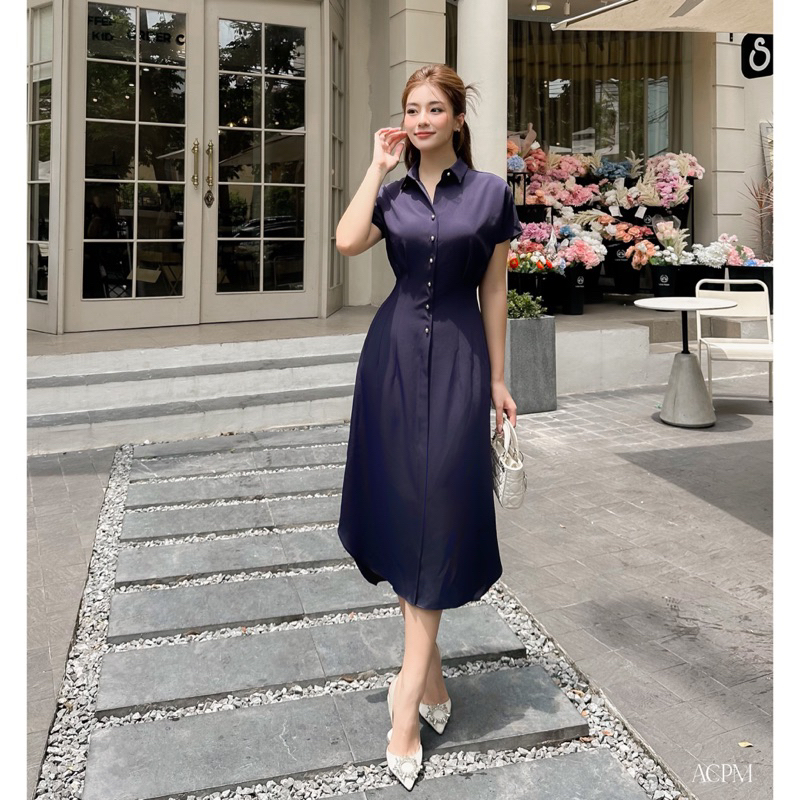 Aurea dress / Đầm midi dáng sơ mi