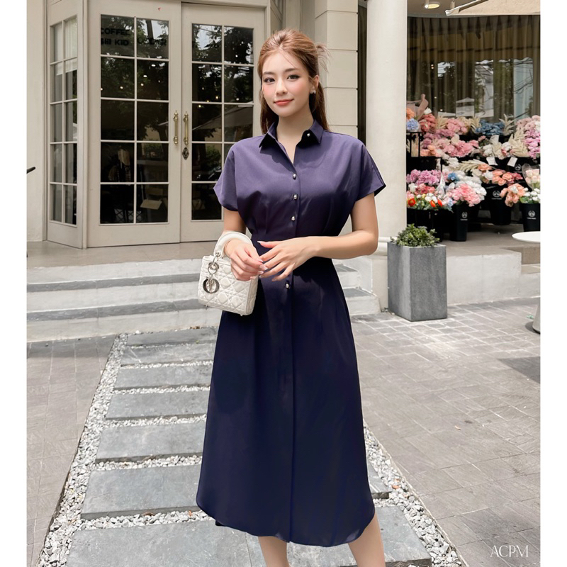 Aurea dress / Đầm midi dáng sơ mi