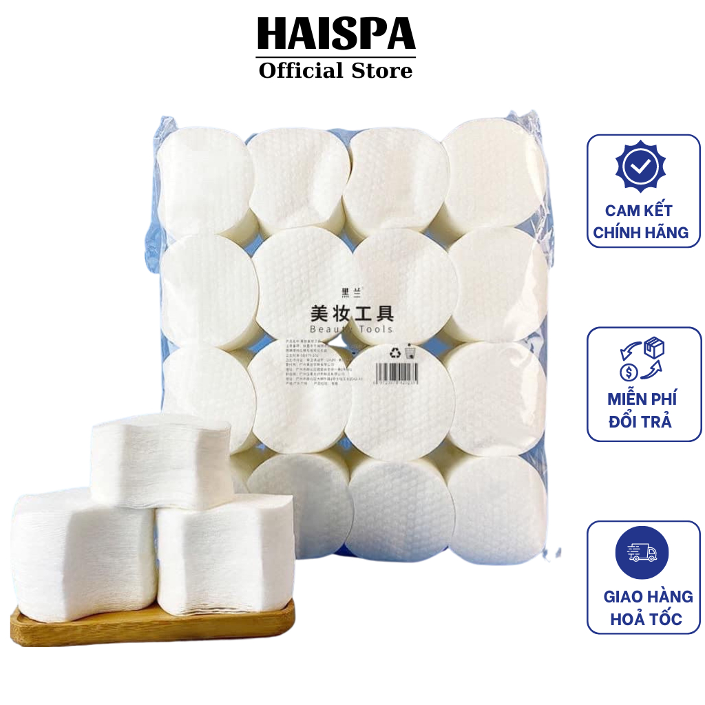 Bông tẩy trang hữu cơ 1200 miếng - Haispa