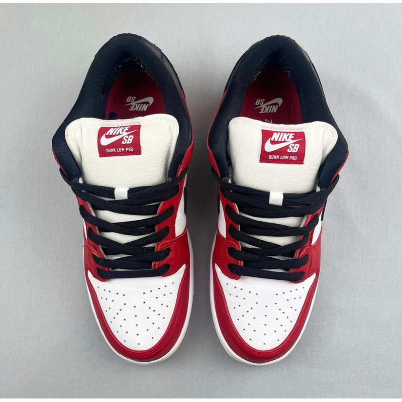 Giày SB Dunk Low Chicago Bred White Lai Au