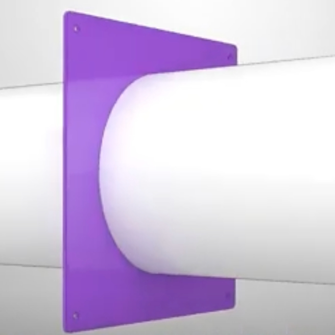 Mặt bích vuông - ống tròn + van gió ngược BLAUBERG - RVPK - Hàng nhập khẩu chính hãng