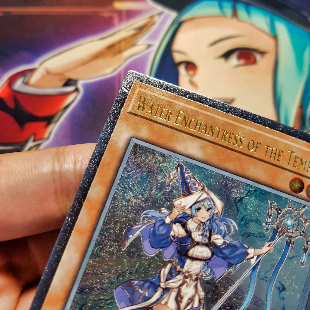 Thẻ bài Yugioh chính hãng | Water Enchantress of the Temple  | OP19 Ultimate Rare
