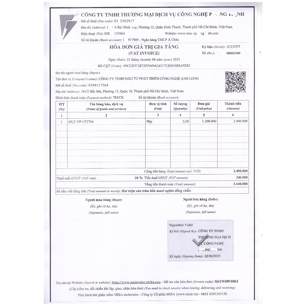 Mực in Laser HP 79A Black  - HP LaserJet Pro M12A/ M12W/ M26A- Hàng HP Việt Nam