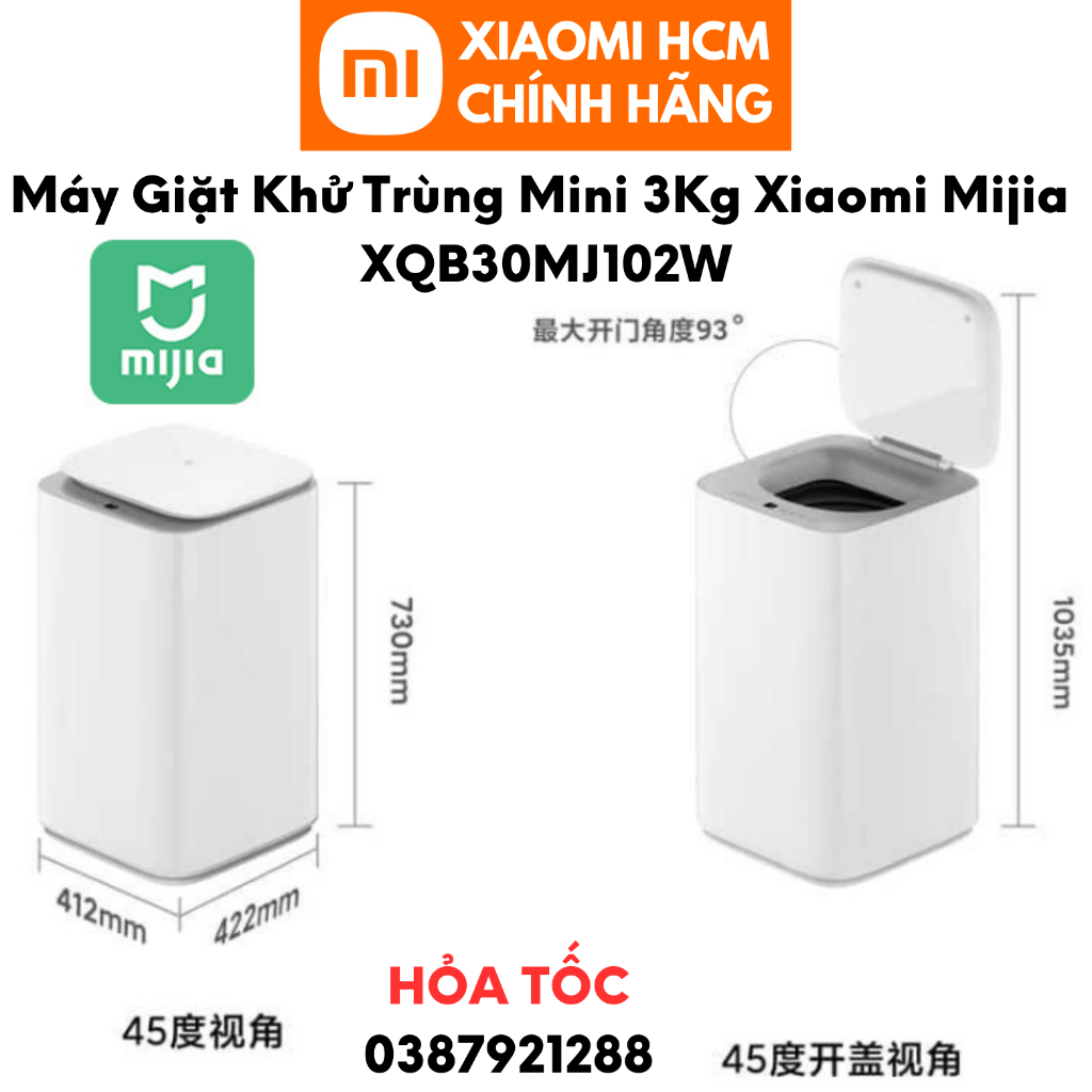 Máy Giặt Khử Trùng Mini 3Kg Xiaomi Mijia XQB30MJ102W Chính Hãng