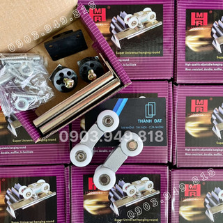 Bánh xe treo cửa lùa bi 4 BÁNH chịu lực 25kg chính hãng