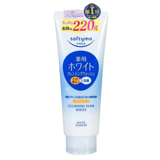Sữa Rửa Mặt Kose Softymo Dưỡng Trắng 220gr