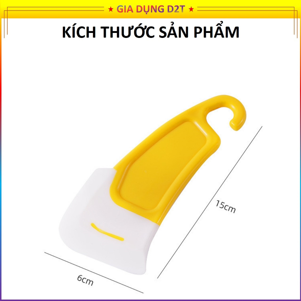 Dụng Cụ Gạt Thức ăn thừa làm sạch dầu mỡ, vét đáy chảo, vét xoong không trầu xước, bằng silicon tiện dụng loại 1