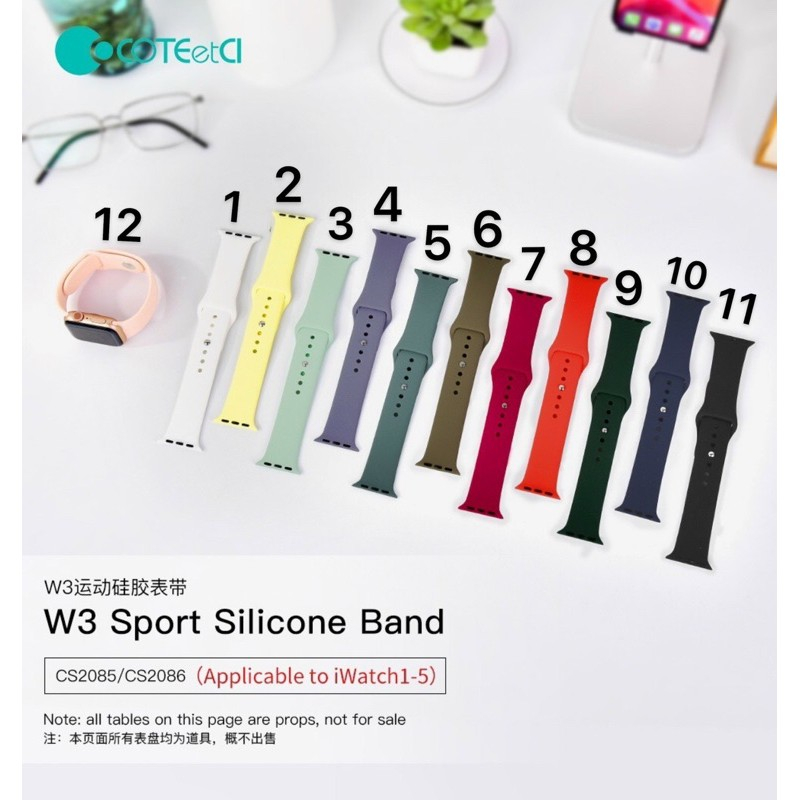 Dây đeo Silicon cho Apple Watch size 38mm, 40mm, 41mm, 42mm, 44mm, 45mm, 49mm chống bẩn hàng hãng siêu đẹp