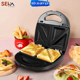 Máy nướng bánh mì sandwich SEKA, Máy kẹp nướng bánh mì nướng nhanh chín đều, chống dính tốt - Bảo hành 12 tháng