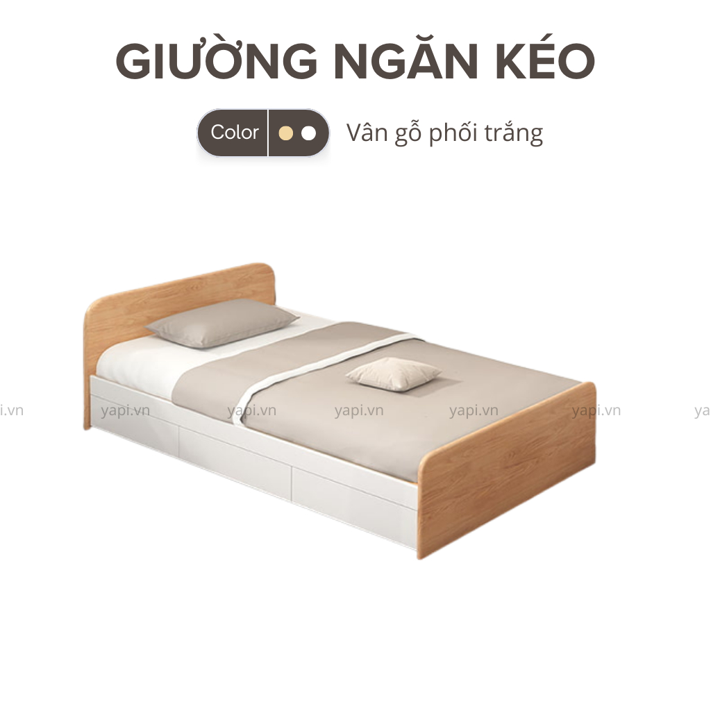 Giường Ngủ 3 Hộc Tủ Kéo LẮP ĐẶT TẬN NHÀ Yapi-509