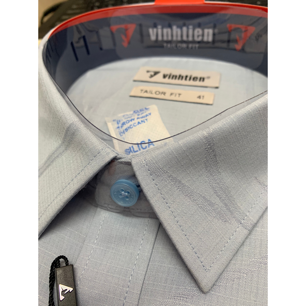 Áo Sơ Mi Ngắn Tay Bamboo Tailorfit Vĩnh Tiến- Dáng trẻ 430
