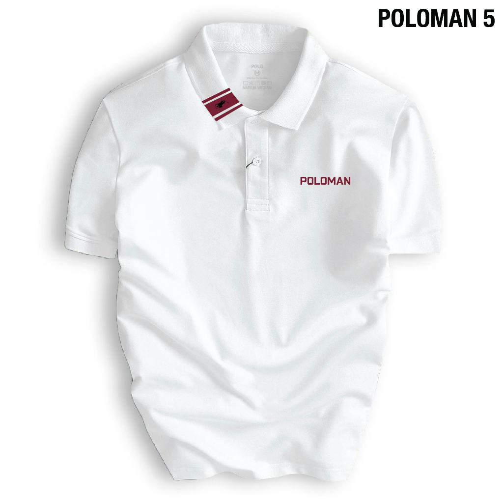 Áo thun POLO nam POLOMAN 5 thiết kế đơn giản, chất liệu cao cấp, chuẩn form, trẻ trung, dễ phối đồ