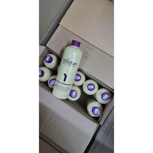 Uốn tóc 3D Obsidian Uốn nóng và uốn lạnh 500ml/chai