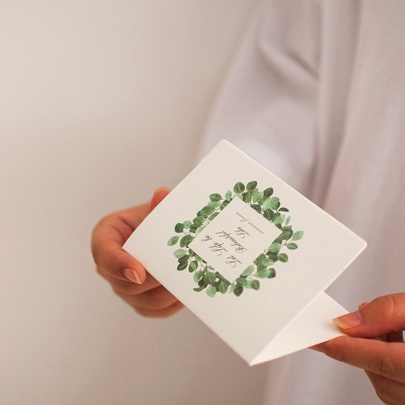 Thiệp Vintage Viết Lời Chúc Mừng Sinh Nhật, Cảm Ơn Kèm Phong Bì Kraft Cao Cấp