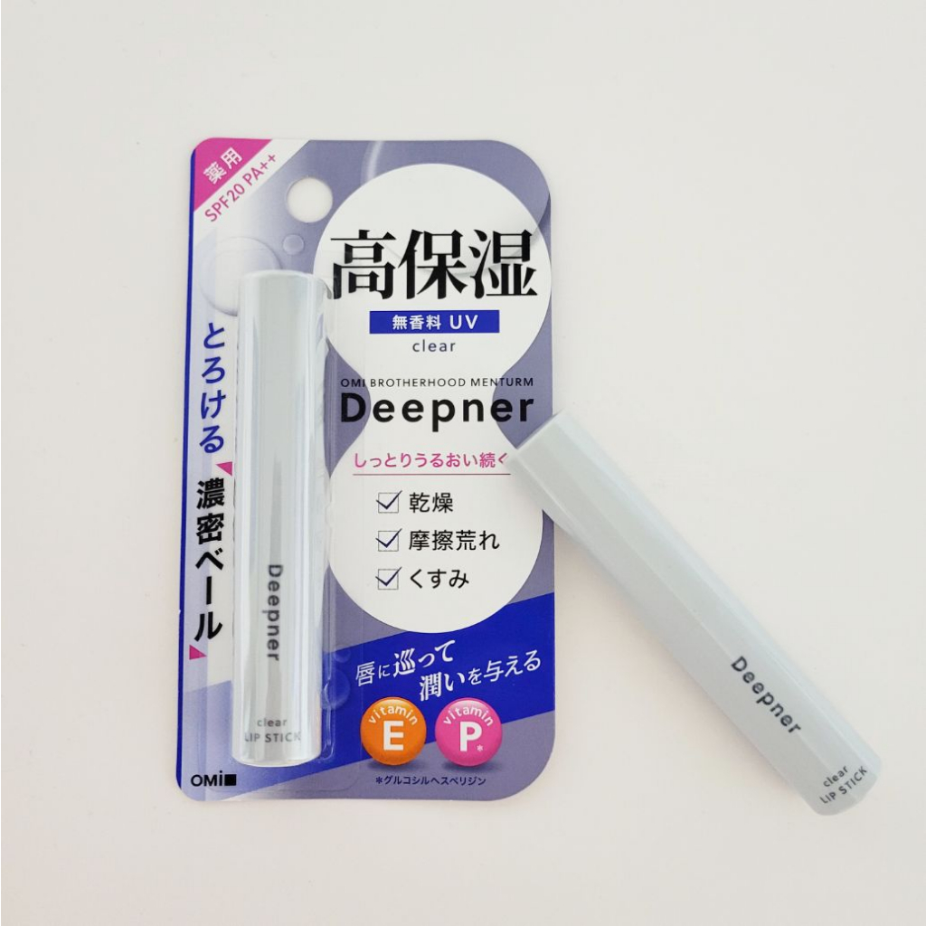 Son dưỡng ẩm môi Menturm Omi Deepner bổ sung Vitamin E, P SPF PA++ thỏi 2.3g