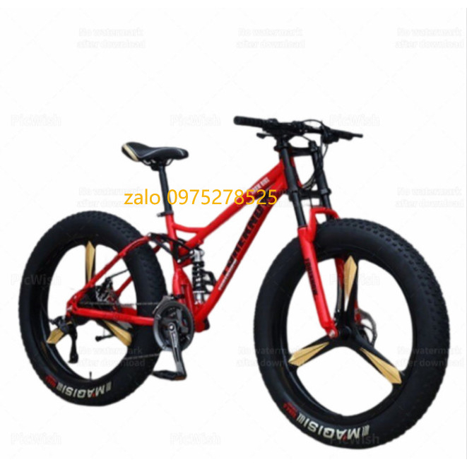 Xe bánh béo vành đúc bánh 26 inch thời thượng, xe 21 tốc độ
