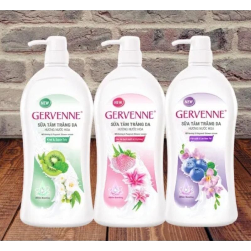 Chai sữa tắm Gervenne 900g