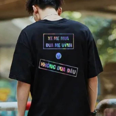 Áo Hài hước , Áo độc lạ phản quang 7 màu - áo thun hot trend dành cho cả nam và nữ