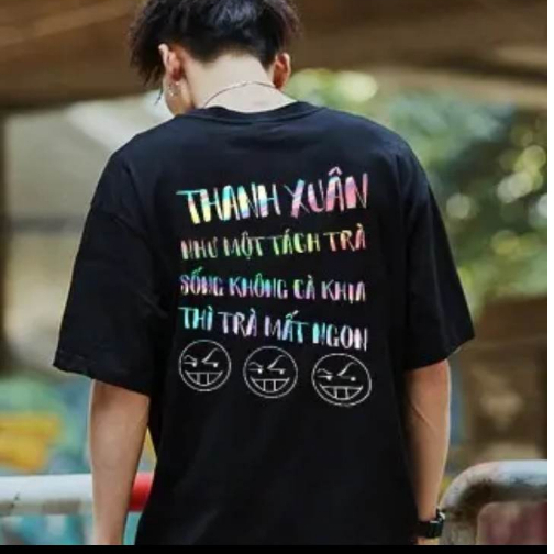 Áo Hài hước , Áo độc lạ phản quang 7 màu - áo thun hot trend dành cho cả nam và nữ