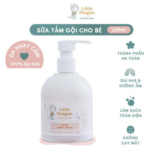 Sữa tắm gội dịu nhẹ Little Dragon dành cho bé chiết xuất từ thiên nhiên giúp làm dịu, cấp ẩm và làm lành cho da - 250ML