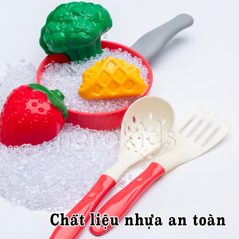 Bộ đồ chơi cắt hoa quả cho bé kiêm đồ chơi nấu ăn trẻ em, trò chơi cắt trái cây, rau củ quả dành cho trẻ em