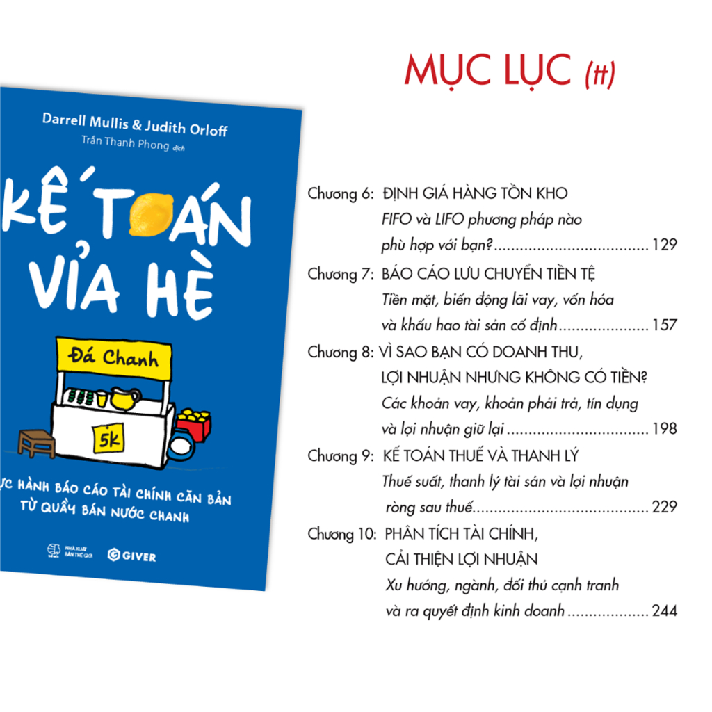 Sách - Kế Toán Vỉa Hè - Thực Hành Báo Cáo Tài Chính Căn Bản Từ Quầy Bán Nước Chanh | BigBuy360 - bigbuy360.vn