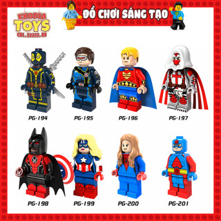 Xếp hình Minifigure Nhân vật siêu anh hùng vũ trụ DC Comics và Marvel - Đồ Chơi Lắp Ghép Sáng Tạo - POGO PG8056
